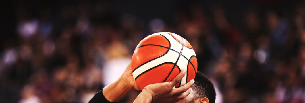 Basketball Player Shooting Three Pointer