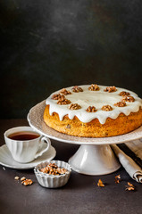Pumpkin Cake with Cream Cheese Frosting