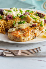 Greek Grilled Chicken Piccata