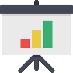presentation bar chart business icon