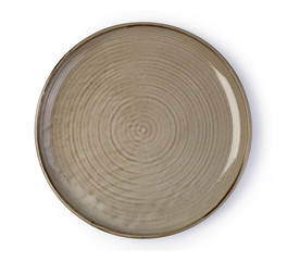 Empty ceramic round plate