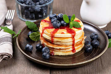 Pancakes with fresh berry