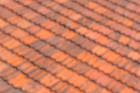 Purposely defocused image of roof tiles as background