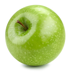 Green apples isolated on white