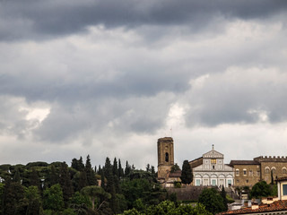 Fototapeta na wymiar Italia, Firenze, chiesa di San Miniato