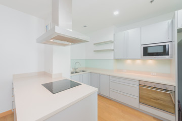 Modern, bright, clean, kitchen interior 