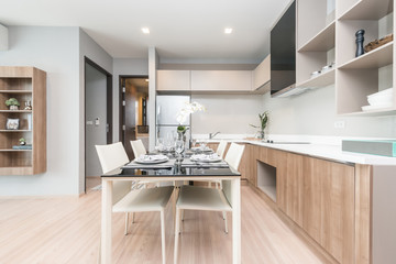 Modern luxury Interior kitchen, Dinning room