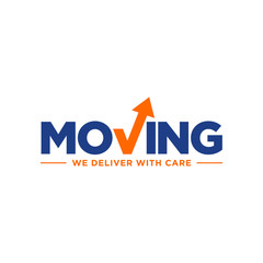 Package delivery symbol design, Vector graphics representing concept of moving