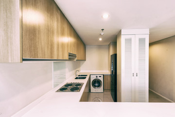 Modern kitchen interior.
