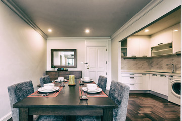 Modern, bright, clean, kitchen interior