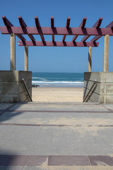 central beach of Hossegor Soorts France