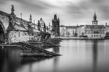 Fototapeta premium View on Charles Bridge in Prague