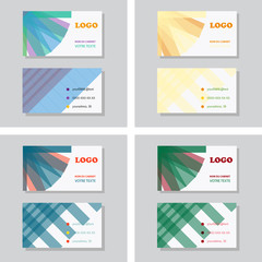 Naklejka premium Business card vector background