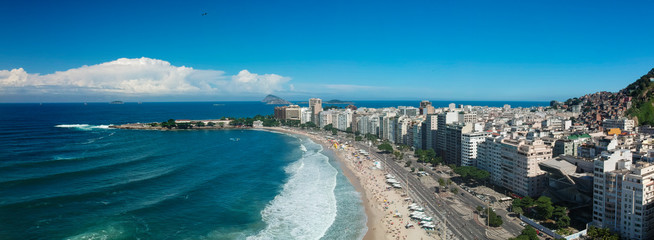 Fototapeta na wymiar Praia de Copacabana, Rio de Janeiro, Brasil