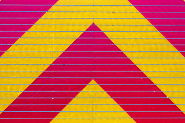 reflective pannel yellow red danger warning emergency background