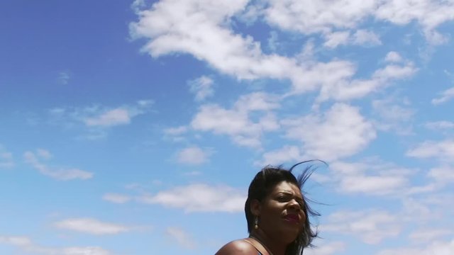 The Original Bahama Mama Holding Conch Shell, Conch Shell Palace,  West End Grand Bahama, Bahamas