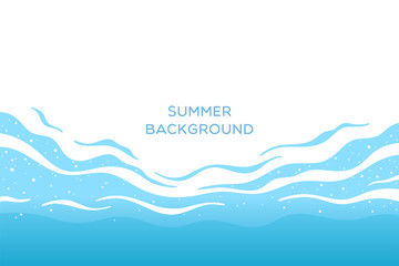 Waves summer background. Vector illustration. © faber14