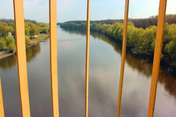 View of the river from the bridge