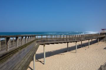 Fototapeta na wymiar central beach of Hossegor Soorts France