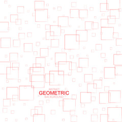  Red squares on a white background. Brochure template