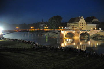 Fototapeta premium Grimma, Brückenfest am 18.08.2012