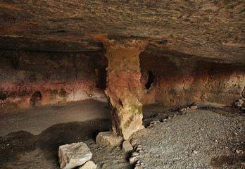 Catacombs of Fabrica Hill - Colline de Fabrika in Pafos. Cyprus