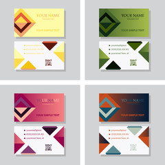 P Simple ID Card With Logo or Icon For Your Business