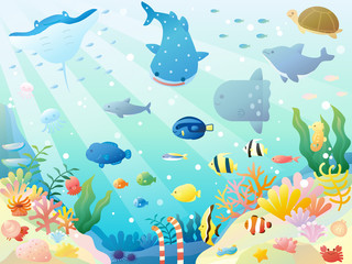 Plakat Sea animals