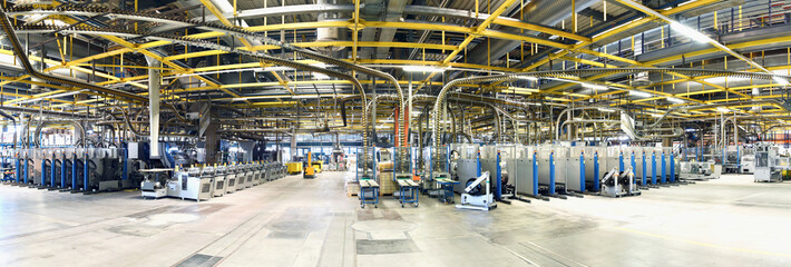 Machines for transport and sorting plant in a printing shop