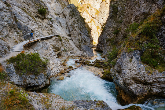 Austria, Tyrol, Karwendel mountains, Gleirschklamm, Gleirschbach