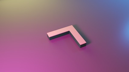 3d symbol of up arrows  icon render