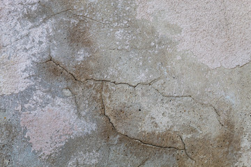 Old Weathered Cracked Concrete Wall Texture