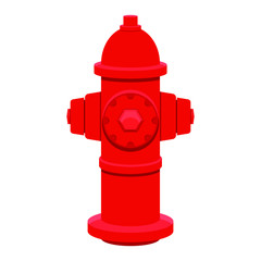 Fire hydrant vector design illustration isolated on white background