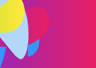 Fototapeta premium Full color background design with bright colors