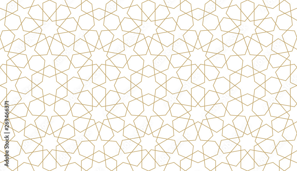 Wall mural Seamless pattern in authentic arabian illustration style