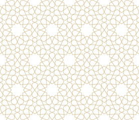 Seamless pattern in authentic arabian illustration style