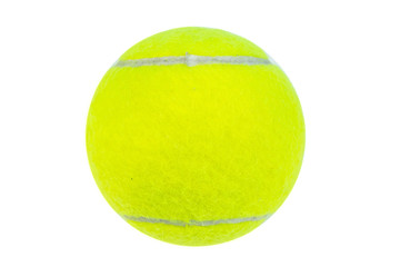 Tennis ball isolated isolated on white background.