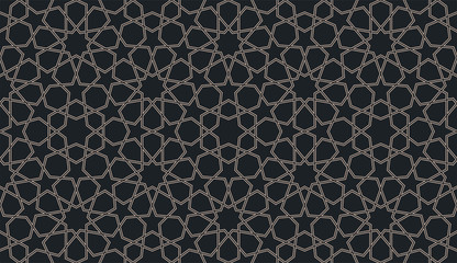 Seamless pattern in authentic arabian illustration style