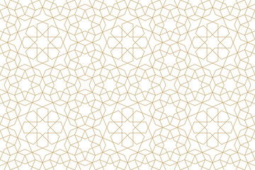 Seamless pattern in authentic arabian illustration style