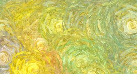 Contemporary art abstract composition for interior wall art canvas print. Impressionism painting modern artwork. Creative artistic background for design digital or printed production. Backdrop pattern