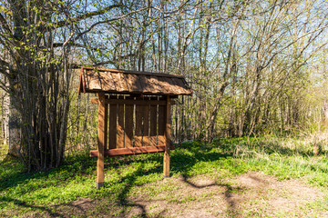 old wooden plank building structure in countryside