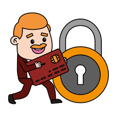 businessman online payment