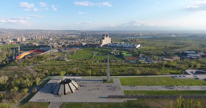 Armenian genocide memorial monument, in Yerevan