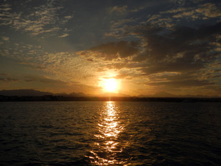 Obraz premium Sonnenuntergang Makadi Bay