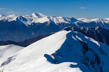 Snowy Mountains in the Turkey