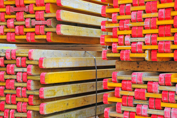 Schalungsträger gestapelt