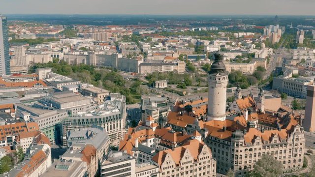 Cityscape of Leipzig on a sunny day