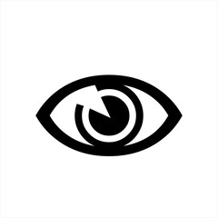 EYE ICON ON WHITE BACKGROUND