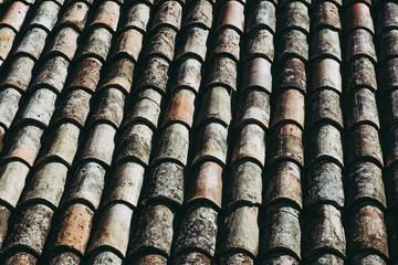 Arrière plan tuiles anciennes