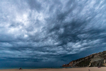 clouds over the sea